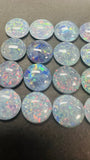 Australian Opal 10 mm Cabs, Pack of 1 Pieces AAA Quality (Code B-) Opal Triplet Cabochon - Australian Opal Round Cabochon, flat bottom.