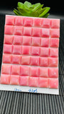 Queen Conch Shell Square Cabs • 12 mm Size • Pack of 2 Pcs • AAA Quality • Flat Back • Queen Conch Cabochons