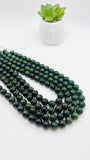 Chrome Diopside Round Beads 10 mm size - AAAA Quality - 40 cm Length- Chrome Diopside Beads