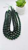 Chrome Diopside Round Beads 10 mm size - AAAA Quality - 40 cm Length- Chrome Diopside Beads