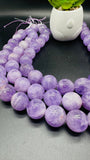 Lavender Amethyst 12MM Round Beads, -light Purple Color Beads- Good Quality Length 15.5 Inch, Origin Brazil.
