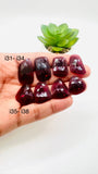 Garnet Rose Cut Fancy Shape • Code #i31- i38 • Garnet Faceted Cut (Polki)  •  AAA Quality- Best for Jewelry making • One Side Cutting