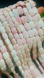 Queen Conch Shell Faceted Square Beads •  8x10 / 10x14 mm Size • Length 40 cm • AAA Quality • Natural Pink Queen Conch Shell Beads