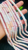 Queen Conch Shell Square Beads • 15x8 mm Size • Length 40 cm • AAA Quality • Natural Pink Queen Conch Shell Beads