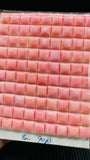 8MM Queen Conch Shell Square Cabs • Pack of 4 Pcs • AAA Quality • Flat Back • Queen Conch Cabochons