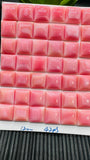 Queen Conch Shell Square Cabs • 12 mm Size • Pack of 2 Pcs • AAA Quality • Flat Back • Queen Conch Cabochons