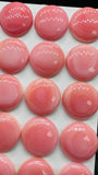 Queen Conch Shell Round Cabs • 16 mm Size • Pack of 2 Pcs • AAA Quality • Flat Back • Queen Conch Cabochons