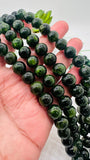 Chrome Diopside Round Beads 10 mm size - AAAA Quality - 40 cm Length- Chrome Diopside Beads