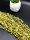 Lemon Quartz Faceted Nugget Beads  - Length of strand 10'' - AAAA Quality-  Lemon Quartz Beads