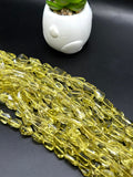 Lemon Quartz Faceted Nugget Beads - Length of strand 10'' - AAAA Quality- Lemon Quartz Beads
