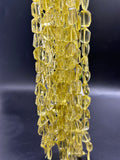 Lemon Quartz Faceted Nugget Beads  - Length of strand 10'' - AAAA Quality-  Lemon Quartz Beads