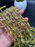 Lemon Quartz Faceted Nugget Beads - Length of strand 10'' - AAAA Quality- Lemon Quartz Beads