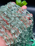 Prasiolite Faceted Nugget Beads- length 8 Inch- AAAA Quality Beads - Prasiolite Beads