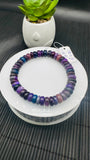 Sugulite Bracelet 9.50 mm Size • Code S1  • AAA Quality • Sugulite Round Bracelet 7.5 Inch Length • Natural Sugulite - Purple Color