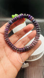 Sugulite Bracelet 8.50 mm Size • Code S2 • AAA Quality • Sugulite Roundel Bracelet 7.5 Inch Length • Natural Sugulite - Purple Color