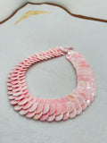 Queen Conch Shell Necklace, AAA Quality • Natural Pink Queen Conch Shell Beads, Handmade Necklace, coin shape necklace 15mm size of coins.