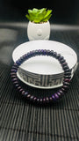 Sugulite Bracelet 8.50 mm Size • Code S3 • AAA Quality • Sugulite Roundel Bracelet 7.5 Inch Length • Natural Sugulite - Purple Color
