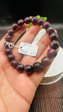 Sugulite Bracelet 10 mm Size • Code S7 • AAA Quality • Sugulite Round Bracelet 7.5 Inch Length • Natural Sugulite - Purple Color