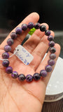 Sugulite Bracelet 8 mm Size • Code S9 • AAA Quality • Sugulite Round Bracelet 7.5 Inch Length • Natural Sugulite - Purple Color