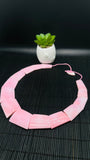 Queen Conch Shell Necklace • Graduated Trapezoid Beads Necklace• AAA Quality • Natural Pink Queen Conch Shell