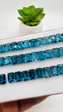 London Blue Topaz Faceted Octagon 7x9 mm - Pack of 1 Piece - AAA Quality - Loose gemstone - London Blue topaz Cut