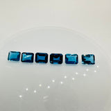 London Blue Topaz Faceted Octagon 8x10 mm - Pack of 1 Piece - AAA Quality - Loose gemstone - London Blue topaz Cut