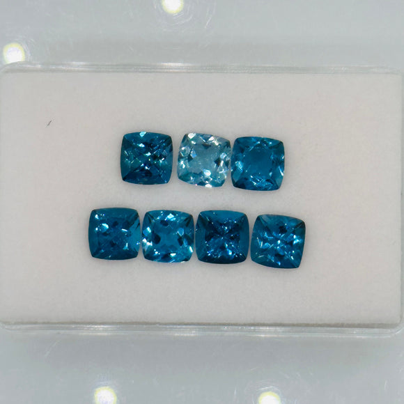 London Blue Topaz Faceted Octagon 7 mm - Pack of 1 Piece - AAA Quality - Loose gemstone - London Blue topaz Cut