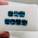 London Blue Topaz Faceted Octagon 7 mm - Pack of 1 Piece - AAA Quality - Loose gemstone - London Blue topaz Cut