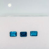 Blue Topaz Faceted Emerald cut 5x7  mm - Pack of 1 Piece - AAA Quality - Loose gemstone - London Blue topaz Cut