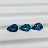 Blue Topaz Faceted Pear 10x14  mm - Pack of 1 Piece - AAA Quality - Loose gemstone - London Blue topaz Cut