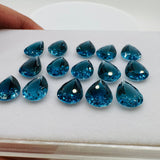 Blue Topaz Faceted Pear 8x10 mm - Pack of 1 Piece - AAA Quality - Loose gemstone - London Blue topaz Cut