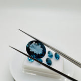Blue Topaz Faceted Oval 10x12 mm - Pack of 1 Piece - AAA Quality - Loose gemstone - London Blue topaz Cut