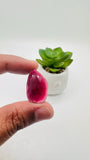Garnet Rose Cut Fancy Shape • Code #i25- i30 • Garnet Faceted Cut (Polki)  •  AAA Quality- Best for Jewelry making • One Side Cutting