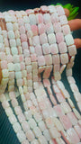 Queen Conch Shell Faceted Square Beads •  8x10 / 10x14 mm Size • Length 40 cm • AAA Quality • Natural Pink Queen Conch Shell Beads