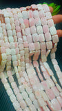 Queen Conch Shell Faceted Square Beads • 8x10 / 10x14 mm Size • Length 40 cm • AAA Quality • Natural Pink Queen Conch Shell Beads