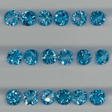 Swiss Blue Topaz faceted Round 7 mm Size - Pack of 1 Piece - AAA Quality - Natural Swiss Blue Topaz