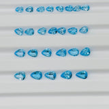 Swiss Blue Topaz faceted Pear 5x7 , 5x8 , 6x8 , 6x9 , 7x10, 7x9 mm sizes-  Pack of 1 Piece -  AAA Quality - Natural Swiss Blue Topaz