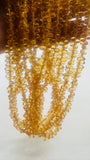 Dark Yellow Sapphire Faceted Drop Beads 2.8x4 mm size - Code#B1 - 16 Inch Length - Natural Sapphire Beads