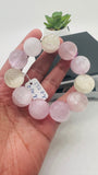 Kunzite Round Bracelet - 19 mm Size - Code K2  - AAA Quality - Natural Kunzite Bracelet - Length 7 Inch