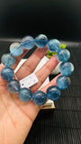 Aquamarine Round Bracelet •18 mm Size • Code Z7 • 5A Quality • 7.5 Inch Length • Stretch Bracelet • Natural Aquamarine Bracelet