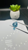 Swiss Blue Topaz faceted Heart 7 mm Size - Pack of 2 Piece - AAA Quality - Natural Swiss Blue Topaz