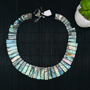 Abalone Shell Necklace - 10-11 x 14- 31 mm Size - AAA Quality- Length 20'' - Natural Abalone Shell - Shell Necklace