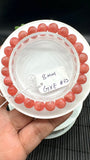 Rhodochrosite Round Bracelet - 8 mm Size  - Code A2 - AAA Quality - Length 7.5 Inch- Natural Rhodochrosite Bracelet