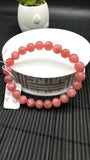 Rhodochrosite Round Bracelet - 8 mm Size  - Code A2 - AAA Quality - Length 7.5 Inch- Natural Rhodochrosite Bracelet