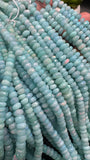 Sky Blue Opal Faceted,5mm Roundel Beads - 16 Inch Strand- AAA Quality - Ethiopian opal Beads- Coated Color Beads