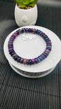 Sugulite Bracelet 9.50 mm Size • Code S1  • AAA Quality • Sugulite Round Bracelet 7.5 Inch Length • Natural Sugulite - Purple Color