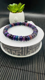 Sugulite Bracelet 9.50 mm Size • Code S1  • AAA Quality • Sugulite Round Bracelet 7.5 Inch Length • Natural Sugulite - Purple Color