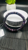 Sugulite Bracelet 8.50 mm Size • Code S2 • AAA Quality • Sugulite Roundel Bracelet 7.5 Inch Length • Natural Sugulite - Purple Color