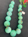 Chrysoprase Round Beads •25-28 mm Size • Code #10 •  AAA quality • Length 40 Cm • Natural Chrysoprase beads • Origin Australia