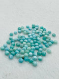 Larimar Cabochon 5mm Size • Pack of 5 Pcs • Natural Larimar Round Cabochon • Larimar Cabs • Origin Dominican Republic